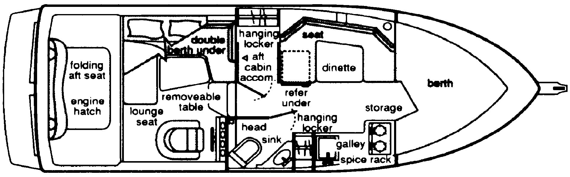 Bayliner Ciera Floor Plan